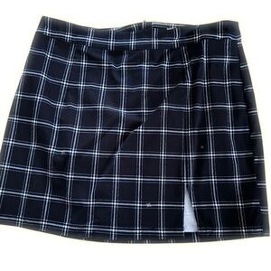 Garage Black and White Checkered Mini Skirt